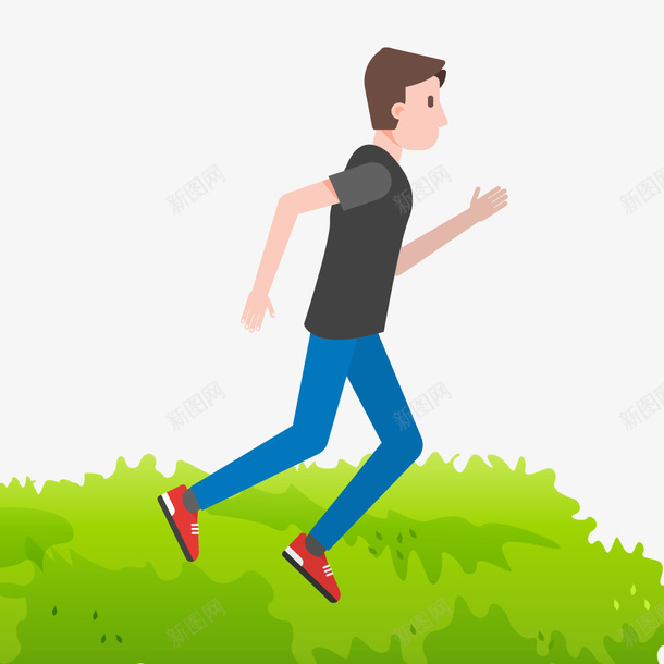 有氧运动跑步健身主题png免抠素材_新图网 https://ixintu.com 人物 体育 健身 卡通 有氧运动 活动 矢量图设计 草地 设计 跑步 运动 锻炼 马拉松赛跑