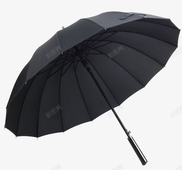 长柄商务雨伞png免抠素材_新图网 https://ixintu.com 产品实物 商务用伞 男士伞 长柄设计 雨伞 黑色