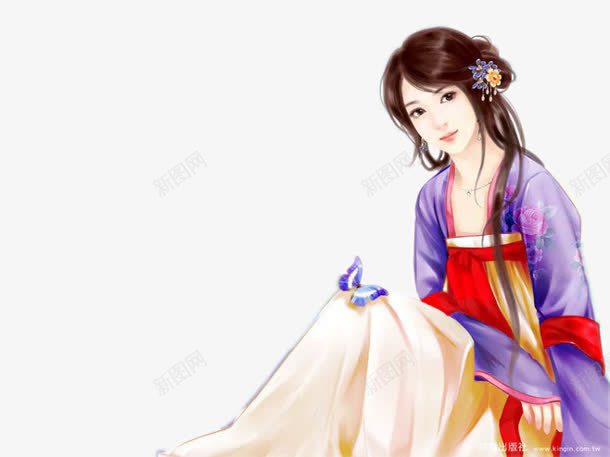 古典美女朴素大方png免抠素材_新图网 https://ixintu.com 古典 大方 朴素 素气 美女