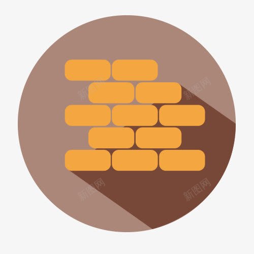 工地砖头图标png_新图网 https://ixintu.com 工人图标 工地图标 建材图标