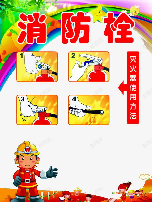 消防栓使用方法png免抠素材_新图网 https://ixintu.com 消火栓使用方法 消防员 消防器材 消防宣传栏 消防栓 灭火器 灭火器使用方法