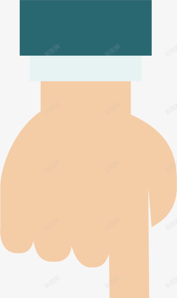 指头朝向下面的手矢量图ai免抠素材_新图网 https://ixintu.com 创意 卡通手绘 手指 手臂 指示 设计 矢量图