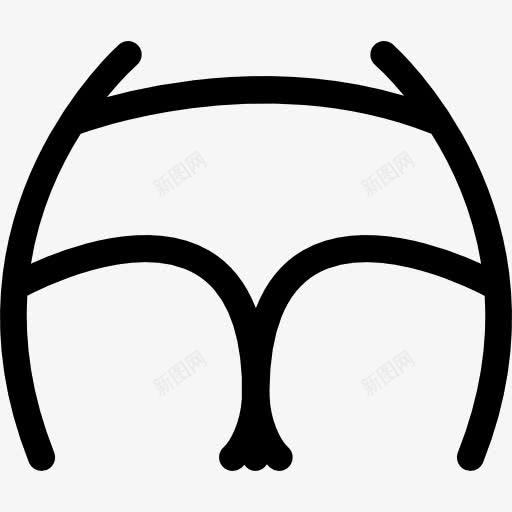 对穿着内衣图标png_新图网 https://ixintu.com 内衣 内裤 回来 背部 臀部