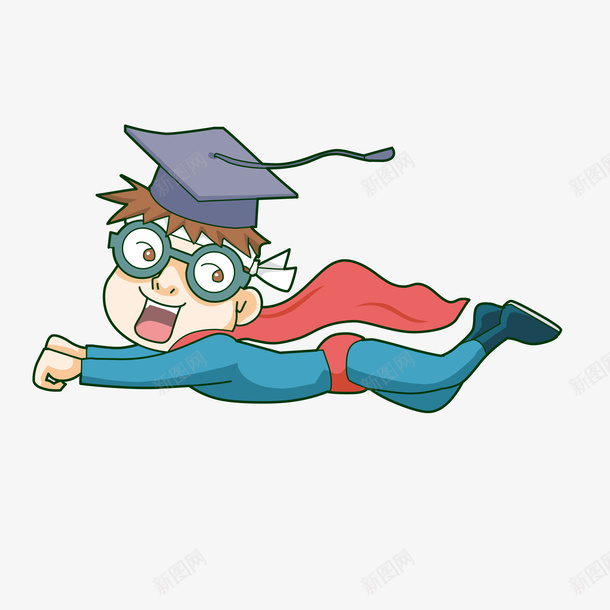 飞行的博士超人png免抠素材_新图网 https://ixintu.com 会飞的 博士 知识 超人