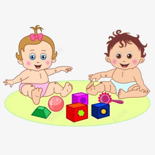 积木宝宝笑png免抠素材_新图网 https://ixintu.com 卡通 可爱 呆萌 善良 天真活泼 婴儿 宝宝笑 积木 童真