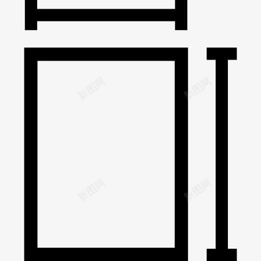 外形尺寸的接口符号图标png_新图网 https://ixintu.com 仪表界面 垂直 大小 形状 水平 界面 矩形 符号 计量