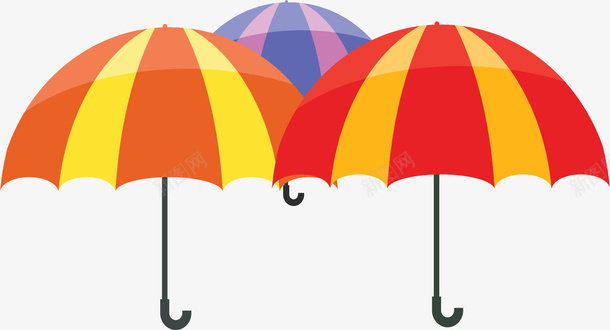 秋天雨季彩虹雨伞矢量图ai免抠素材_新图网 https://ixintu.com 下雨天 下雨打伞 彩虹伞 矢量png 秋季 秋季雨伞 矢量图