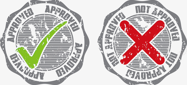 正确与错误灰色印章png免抠素材_新图网 https://ixintu.com 印章 正确 正确印章 灰色印章 矢量印章 矢量灰色印章 错误