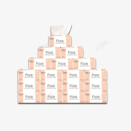face组合箱装png免抠素材_新图网 https://ixintu.com 产品实物 卫生纸 批发 抽纸 洁柔face 箱装 纸巾 餐巾纸