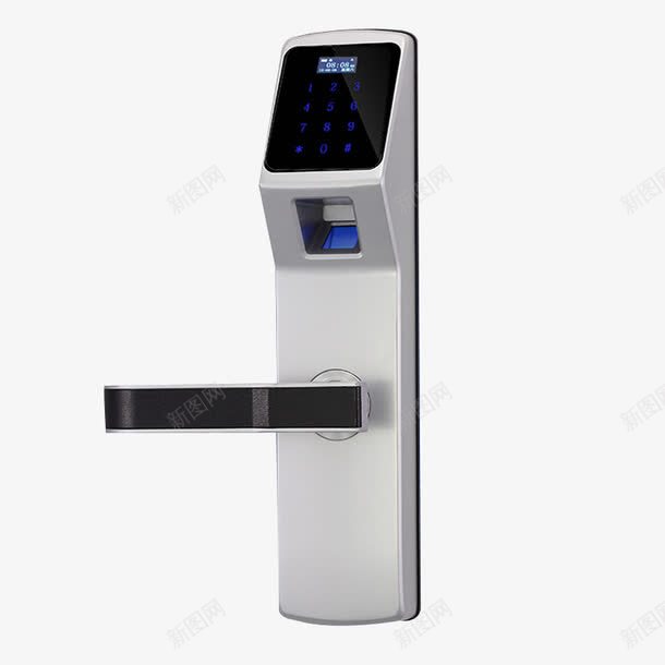 指纹锁门锁png免抠素材_新图网 https://ixintu.com 大门智能锁 家用防盗门 密码锁 指纹锁 智能锁 电子锁门锁