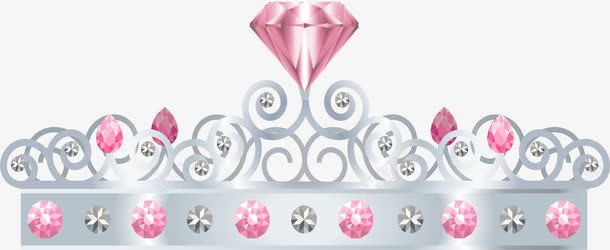 粉色钻石铂金皇冠png免抠素材_新图网 https://ixintu.com 王者荣耀 皇冠 矢量素材 粉色钻石 铂金皇冠
