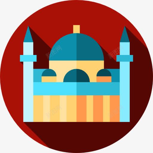 Hagiasophia图标png_新图网 https://ixintu.com 伊斯坦布尔 古老的建筑 土耳其 圣索菲亚大教堂 地标 纪念碑