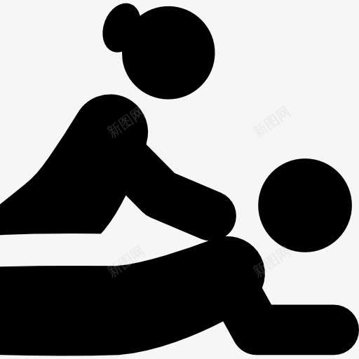 按摩图标png_新图网 https://ixintu.com 人 按摩治疗 放松 水疗