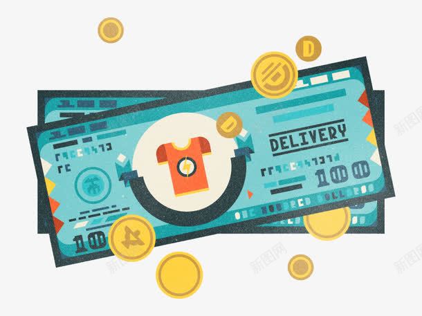 扁平化金钱png免抠素材_新图网 https://ixintu.com H5页面素材 创意卡通元素 卡通 扁平化 扁平素材 电商卡通 纸币 网页设计卡通 财富 金钱