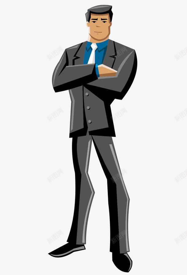 傲娇的男人png免抠素材_新图网 https://ixintu.com 公司 公司职员 公文袋 成熟男人 男人 男士 职员 领导 领导者