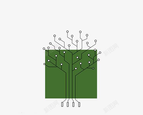 树形电路图png免抠素材_新图网 https://ixintu.com 树形素材图片大全 树形素材大全 电路素材 电路素材图片