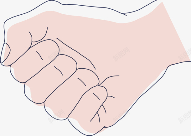 握紧的拳头png免抠素材_新图网 https://ixintu.com 卡通 卡通手 手 手势 手势矢量图 手指 手指图 手掌 手握拳头 手绘手 拳头 指示 握拳 简单的手