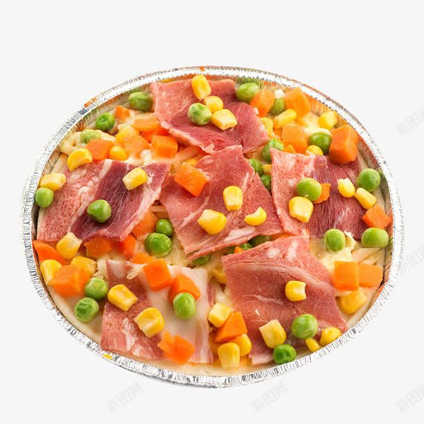 新鲜食材美味披萨png免抠素材_新图网 https://ixintu.com 培根榴莲 榴莲披萨 玉米青豆 超丰盛食材
