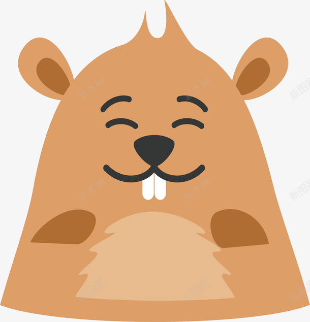 卡通手绘土拨鼠矢量图ai免抠素材_新图网 https://ixintu.com 动物 卡通 卡通手绘 卡通手绘土拨鼠 土拨鼠 手绘动物 矢量图