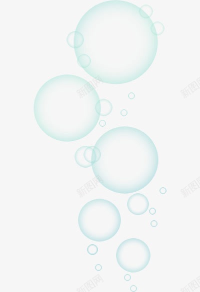 浅蓝色气泡图案png免抠素材_新图网 https://ixintu.com 图案 气泡 泡沫 浅蓝色