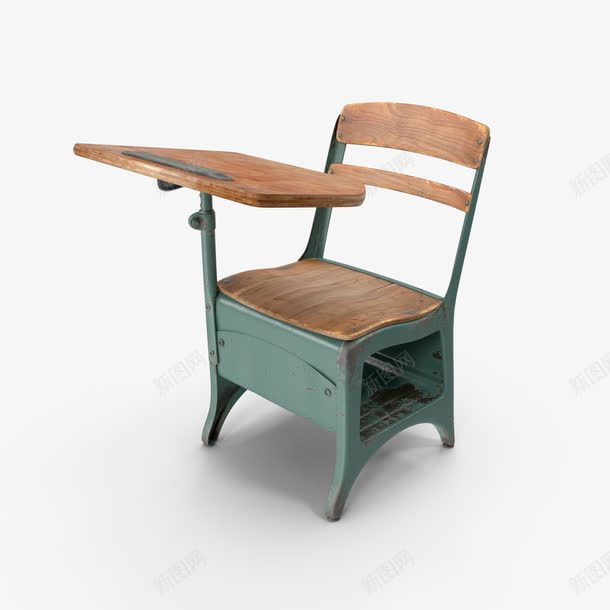 课桌png免抠素材_新图网 https://ixintu.com 一张课桌 古董 复古的桌子 学习 学校 学校的桌子 家具 木桌子 桌子 绿色铁皮 老式的课桌 金属