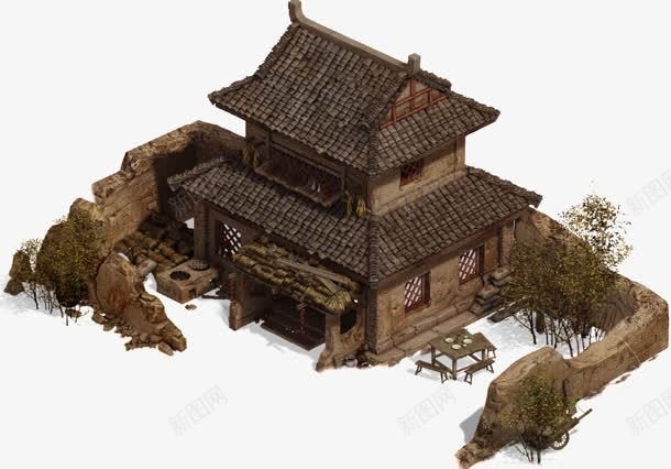 古建筑透明原画装饰png免抠素材_新图网 https://ixintu.com 原画 古建筑 图片 装饰 透明