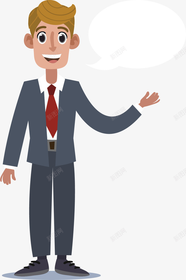 商务小人对话气泡png免抠素材_新图网 https://ixintu.com 人物对话 商务小人 对话 对话气泡 矢量png 销售员