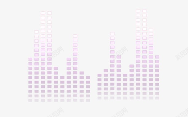 音乐节奏符号图png免抠素材_新图网 https://ixintu.com 格子 符号 紫色 节奏 音乐