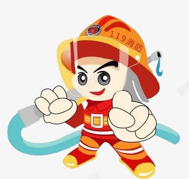 消防员png免抠素材_新图网 https://ixintu.com 卡通 卡通消防员救援 安全 消防员 防火