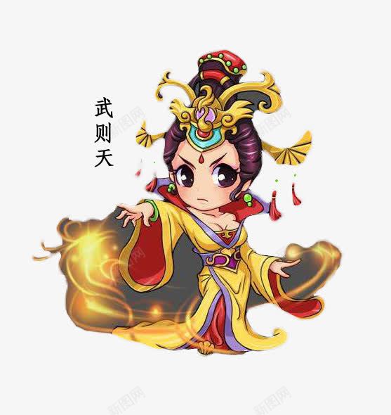 女权代表人物武则天卡通造型png免抠素材_新图网 https://ixintu.com Q版 人物 代表 卡通 卡通武则天 唐朝皇帝 女权 武则天 武媚娘 造型
