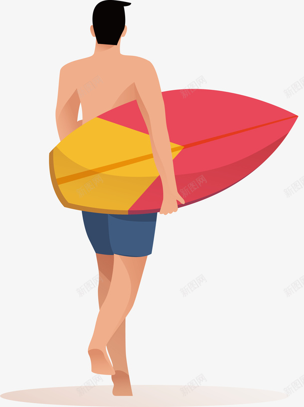 夏天阳光海滩冲浪人物png免抠素材_新图网 https://ixintu.com 人物 休闲 冲浪人物 夏天 夏天你好 度假 旅游 植物 椰树 海滩 阳光