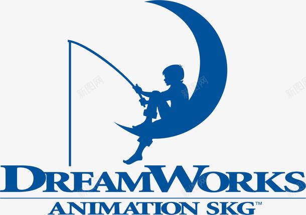 DreamWorkspng免抠素材_新图网 https://ixintu.com 好莱坞 梦工场影业DreamWorks标志 电影公司标志 矢量标志