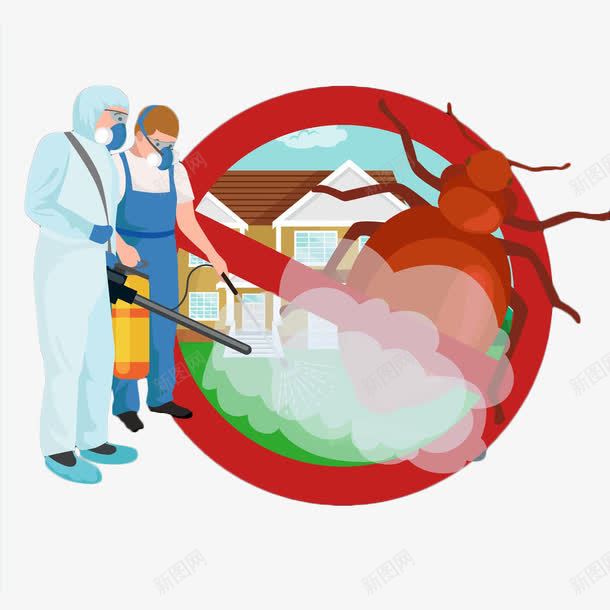 卡通灭虫卫生员消毒员png免抠素材_新图网 https://ixintu.com 卡通人物 卫生员 杀虫 杀虫剂 杀虫喷雾 消毒员 消灭蚊子 灭虫 灭虫标志 除虫