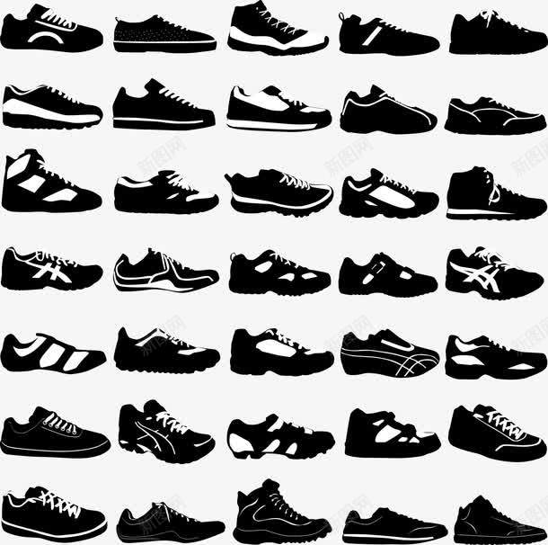 鞋子矢量图eps免抠素材_新图网 https://ixintu.com 免费矢量下载 插画 男鞋 运动鞋 鞋子 矢量图