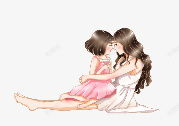手绘可爱人物插图母亲节妈妈与女png免抠素材_新图网 https://ixintu.com 人物插图 可爱 女儿 妈妈 手绘 手绘可爱人物插图母亲节妈妈与女儿抱在一起免费下载 抱在一起 母亲节