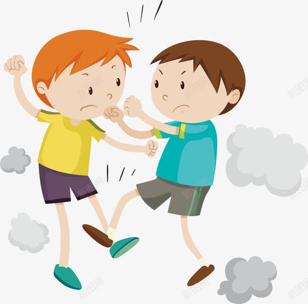 打架斗殴的孩子png免抠素材_新图网 https://ixintu.com 打架斗殴 打架的男孩 校园霸凌 淘气的男孩子