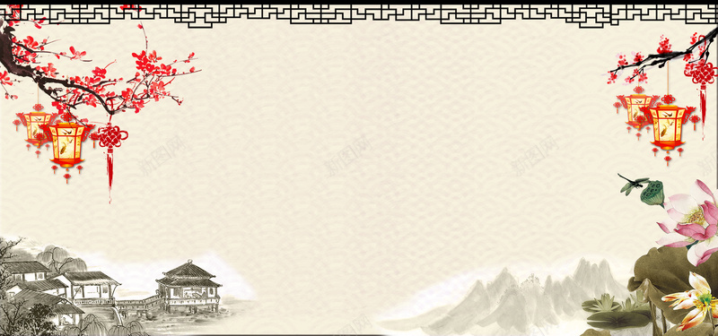 水墨中国结黄色电商海报背景psd设计背景_新图网 https://ixintu.com 中国结 中国风 喜庆 婚庆 底纹 店庆 新年 灯笼 祥云 红色海报背景 花纹 装饰