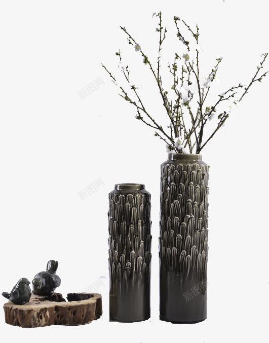 中国风古朴花瓶png免抠素材_新图网 https://ixintu.com 中国风 瓷瓶 花瓶 黑色