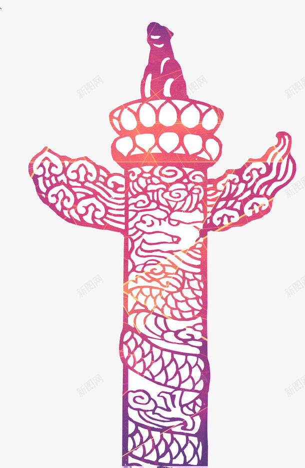 天安门石柱子png免抠素材_新图网 https://ixintu.com 单位 文我 标杆 而发热