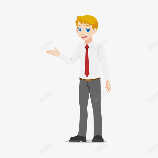 自我介绍的商务男人矢量图eps免抠素材_新图网 https://ixintu.com 动作 动作手势 商务 商务男人 手势 手势动作 男人 男人手势 矢量图