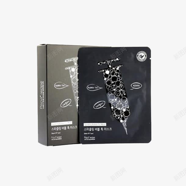 韩国paparecipe春雨洁面面膜png免抠素材_新图网 https://ixintu.com 产品实物 泡泡星星 碳酸
