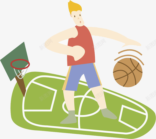 男生在操场上打篮球png免抠素材_新图网 https://ixintu.com 体育 打篮球 操场 汗水 男生 篮球 篮球场 运动 队员