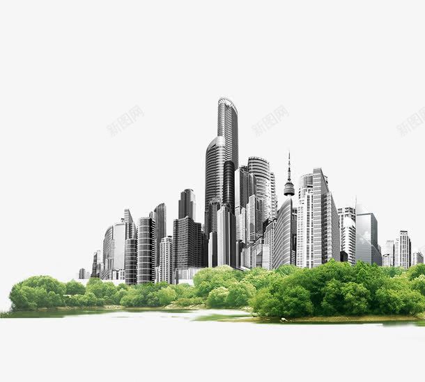 楼群建筑png免抠素材_新图网 https://ixintu.com png图片素材 免费png下载 大厦 楼群 现代建筑