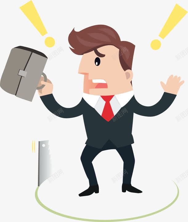 惊吓的卡通商务人物png免抠素材_新图网 https://ixintu.com 卡通人物 商务人物 害怕 恐惧 惊吓 矢量人物
