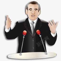 领导演讲png免抠素材_新图网 https://ixintu.com 演讲 表扬 讲述