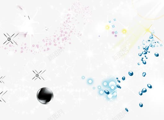闪灯星光png免抠素材_新图网 https://ixintu.com 不规则星光 光线 发光 天使 星星点点 透明泡泡