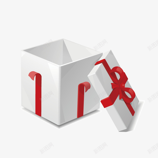 掀开盖子的白色礼盒png免抠素材_新图网 https://ixintu.com 免抠图 卡通礼盒 效果图 礼盒 蝴蝶结 装饰图 装饰画