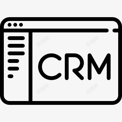 客户关系管理图标png_新图网 https://ixintu.com CRM 互联网业务 在线 浏览器 界面 管理logo 经理
