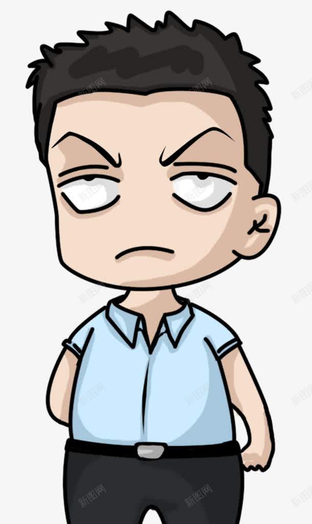 烦恼的人png免抠素材_新图网 https://ixintu.com 卡通人物 烦恼的人 苦瓜脸 郁闷 领导