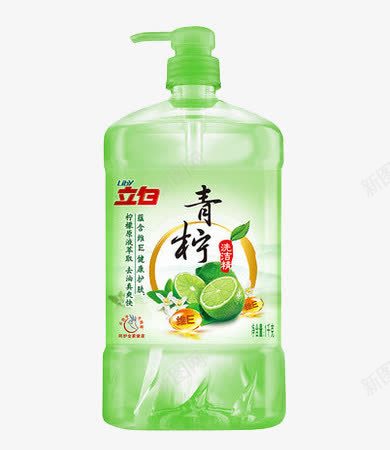 立白青柠洗洁精png免抠素材_新图网 https://ixintu.com 产品实物 洗洁精 立白 青柠